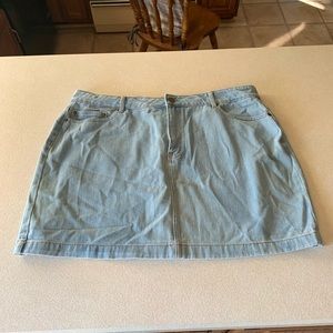 Light Denim Jean Skirt